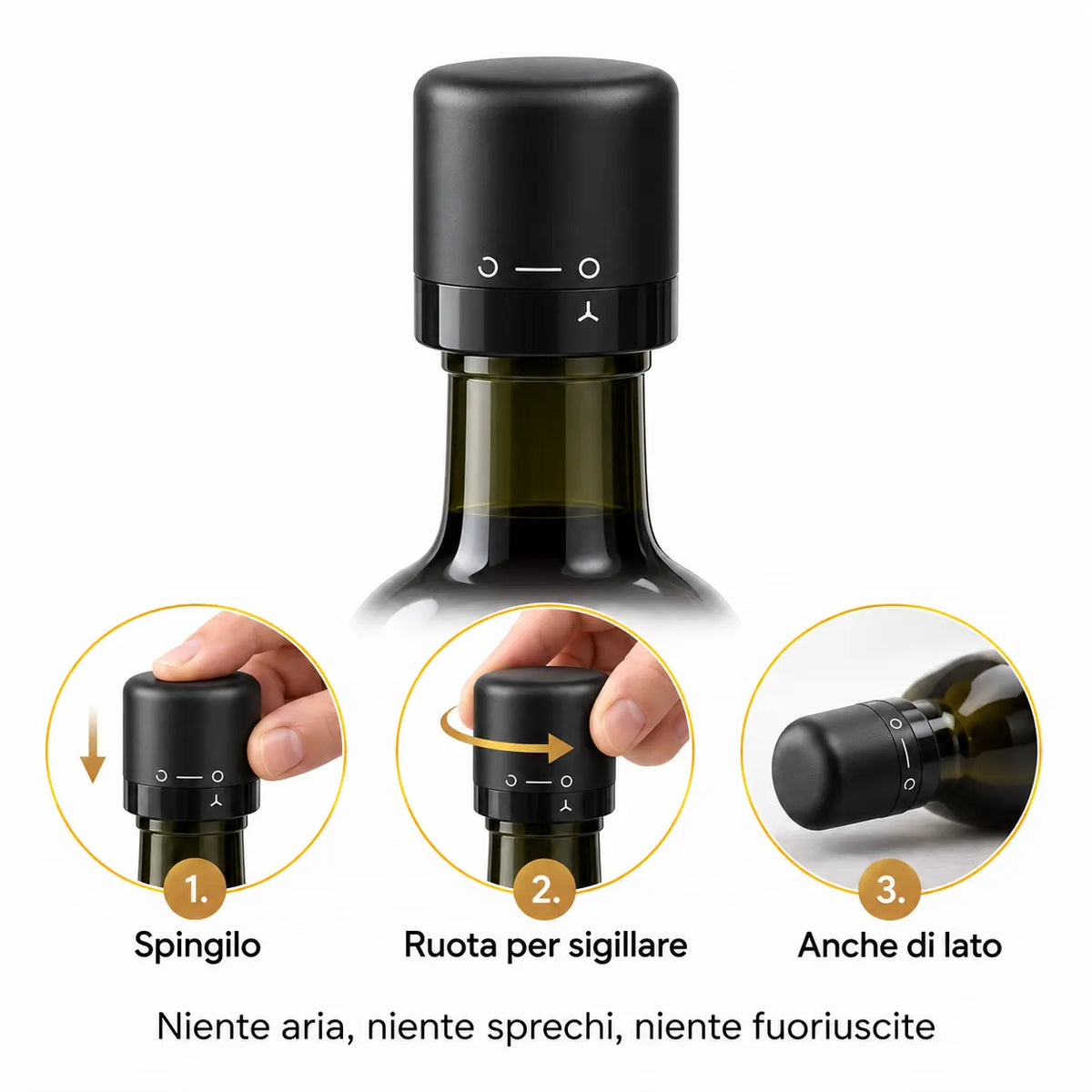Tappo per vino: mantieni il vino fresco per giorni